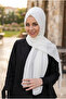 وشاح نسائي مصنوع من القطن الممشط العملي مع إسفنجة أمامية جاهزة للربط باللون الأبيض - 3
