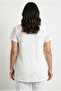 Plus Size Embroidered V-Neck Sleeveless Unlined Lycra Lace T-Shirt 3040902 - 4