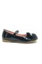 Iremsu Feathered Stoned Velcro Girls' Ballerina Shoes BLACK - 3