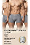 Men's 3-Piece Boxer Briefs with Bamboo Fiber Breathable Fabric