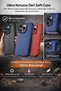 iPhone 13 Pro Max Case Leather Pattern Silicone with Camera Protection - 4