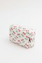 Red Cherry Pattern D34 Zipper Cosmetic Organizer Women's Travel Type Makeup Bag - 3