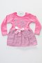 Love Embroidered Girl's Pink Tight Fit Girl's Plaid Dress - 3
