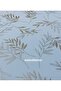 Glittery Branch Leaf Pattern Stain-Resistant White Luxury Lined Wrinkle-Free Linen Pvc Oilcloth Tablecloth - 4