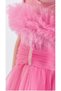 Girl's Tulle Piece Evening Dress Sb723 Fuchia - 3