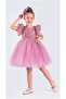 Tutu Skirt Robe Embroidered Embroidered Dress Pink - 2