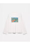 100% Cotton Oversize Fit Having a Blast Printed - Crew Neck Long Sleeve T-Shirt