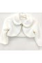 Winter Long Sleeve Girl's Bolero Ecru - 2