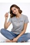 Organic Cotton New York Logo Regular Fit Women's White T-Shirt - 2