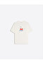 Les Corises Printed Crew Neck Oversize Trendy Women's T-Shirt