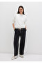 Black Trousers with Lace-Up Waist 1010945 -900 - 2