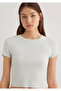 Green Basic Crop T-Shirt Crop / Short Cut 1600814-71453 - 5