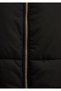Faux Fur Detailed Black Puffer Coat 1110100-900 - 8