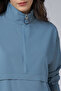 Women's Blue Patterned Thin Lightweight Zippered Tracksuit Set 4016 - 6