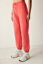 Coral High Waist Pocket Sweatpants