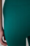 Green High Waist Contrast Seamless Ankle Length Leggings - 5
