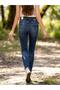Slim Fit Hem Detail Women's Jean Trousers - 3