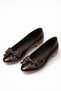 Elegant Women's Daily Ribbon Detailed Round Toe Stylish Ballerinas - 2