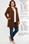 Women's Summer Cardigan Spring Wrinkle Fabric Mother Classic Matte Dark Mink