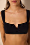 Glory V Bandeau Black Bikini Top - 4