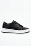 Cowien Premium Men's Style Lace-Up Sneaker Black White - 2