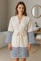 Woven Defective 100% Cotton Peshtemal Luxury Oversized Bathrobe (our product is quite generously sized) - 3