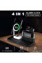 4-in-1 Wireless Charging Station Dock with RGB Touch Light, Alarm Clock & Multi-Device Support - 6
