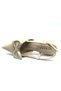 Mehtap Open Back Bow Detail Classic Women's Heeled Shoes Beige - 5