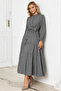 Button Detailed Dress Gray 2024 - 3