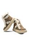 Lana Fur Detailed Leather Girl's Boots Sand Color - 6