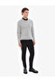 Light Gray Melange Slim Fit Crew Neck Basic Knitwear Sweater 50314192-Vr091 - 5