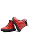 Lilly Lace-up and Zippered Leather Girl's Boots Red - 6