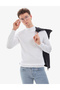 Ecru Slim Fit Half Turtleneck Basic Knitwear Sweater 50314176-Vr019 - 2