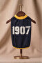 Yellow Navy Blue Fan Dog Outfit - 1907 Printed Summer Tank Top - Suitable for Small and Medium Breeds
