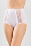 Women's High Waist Lace Side 3-Piece Panties Set 8922 White - 4