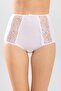 Women's High Waist Lace Side 3-Piece Panties Set 8922 White - 3