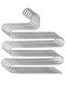 5 Pieces Metal Trouser Scarf Hanger 5 Layers 5 Pieces Hangers - 2