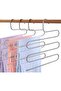 5 Pieces Metal Trouser Scarf Hanger 5 Layers 5 Pieces Hangers - 5