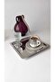 Gondor Tray 6 Pieces Luxury Square Stainless Steel Silver Color 21X21Cm Coffee Serving Presentation Tray & Plate - 4