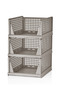 3 Pieces Rail Clothes Organizer - Kitchen Bathroom Organizing Storage Can Be Superimposed - 2
