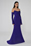 Alfa Beta Strapless Sleeved Mermaid Cut Long Evening Dress 2246613 - 2