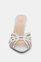 Valera Open Cage and Pointed Toe Heels for Women Slipper - Silver - 3