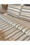 100% Cotton Muslin Duvet Cover Set Double Anthracite Striped with Elasticated Flat Sheet 200X220 cm - 6