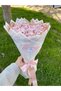 11-Piece Powder Pink Satin Rose Bouquet, Non-Fading Flower, Gift Bouquet for Friend & Mother - 3
