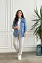 Double Leg Striped Trousers with Elastic Waist - 5