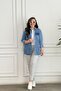 Double Leg Striped Trousers with Elastic Waist - 6