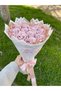 11-Piece Powder Pink Satin Rose Bouquet, Non-Fading Flower, Gift Bouquet for Friend & Mother - 4