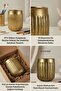 Makeup Organizer, Makeup Brush Holder, Makeup Organizer Set, Gold Antique Finish, Model 11 - 8
