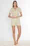 Boydan Buttoned Shorts Suit Heart Pattern Viscose 760-14 - 3