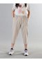 100% Cotton Linen Textured Elastic Waist Lace-Up Women's Daily Home Outdoor Sports Summer Below Knee Plus Size Capri Shorts Pants - 3